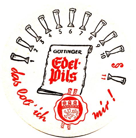 g�ttingen g�-ni g�ttinger das lob 1-2a (rund215-das lob ich-schwarzrot)
